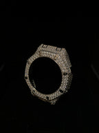 VVS Moissanite Iced-Out Silver Bezel for G-Shock GM2100 & GA2100