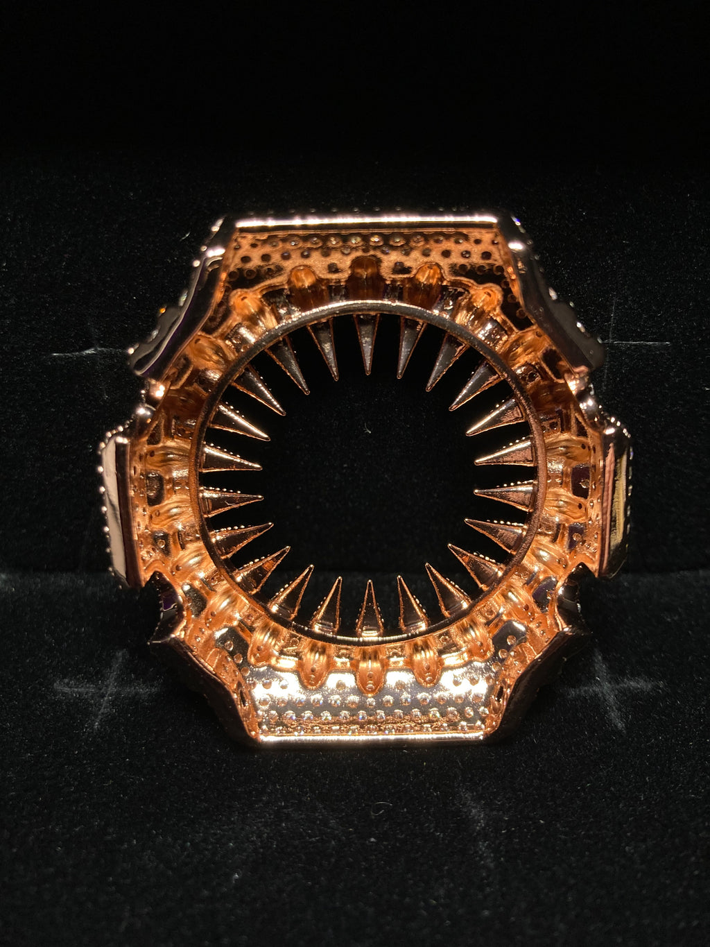 VVS Moissanite Rose Gold Iced-Out Claw Watch Bezel for GM2100 & GA2100