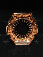 VVS Moissanite Rose Gold Iced-Out Claw Watch Bezel for GM2100 & GA2100