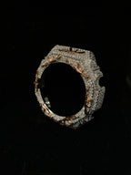 VVS Moissanite Iced-Out AK-47 Watch Bezel – Silver & Rose Gold for GM2100 & GA2100