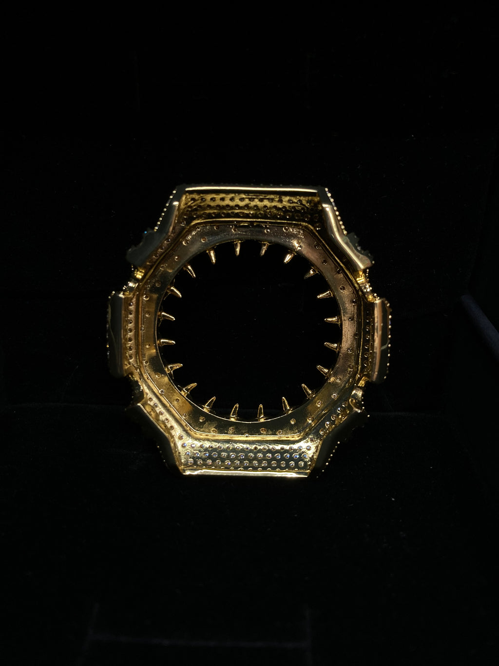 VVS Moissanite Gold Iced-Out Thorn Watch Bezel for GM2100 & GA2100