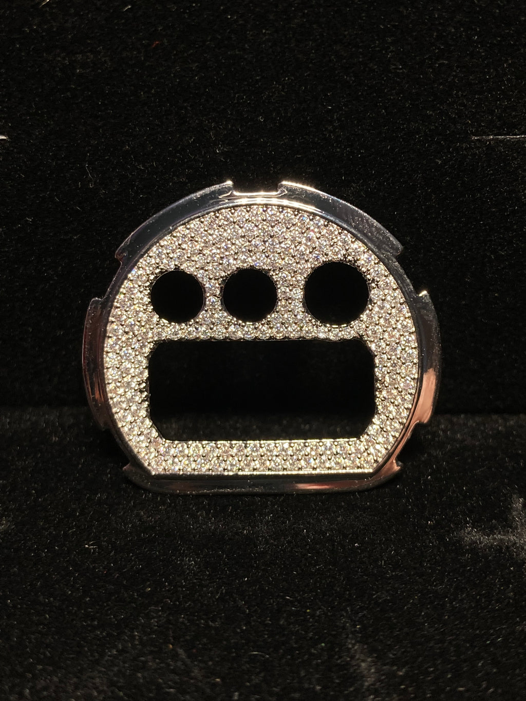 VVS Moissanite Silver Iced-Out Inner Watch Bezel for Dw6900