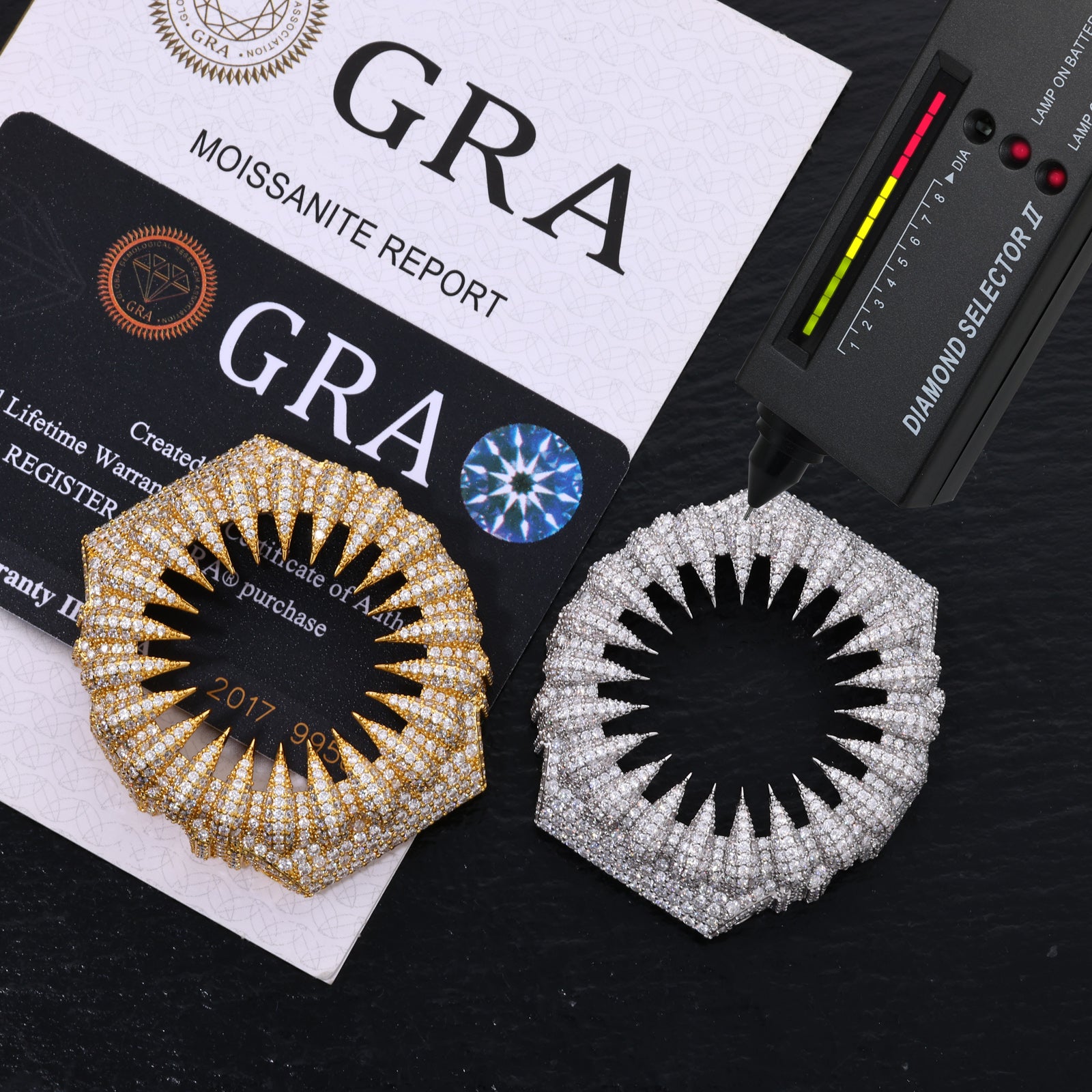 VVS Moissanite Iced-Out Claw Watch Bezel for GM2100 & GA2100 | 10K Gold Finish