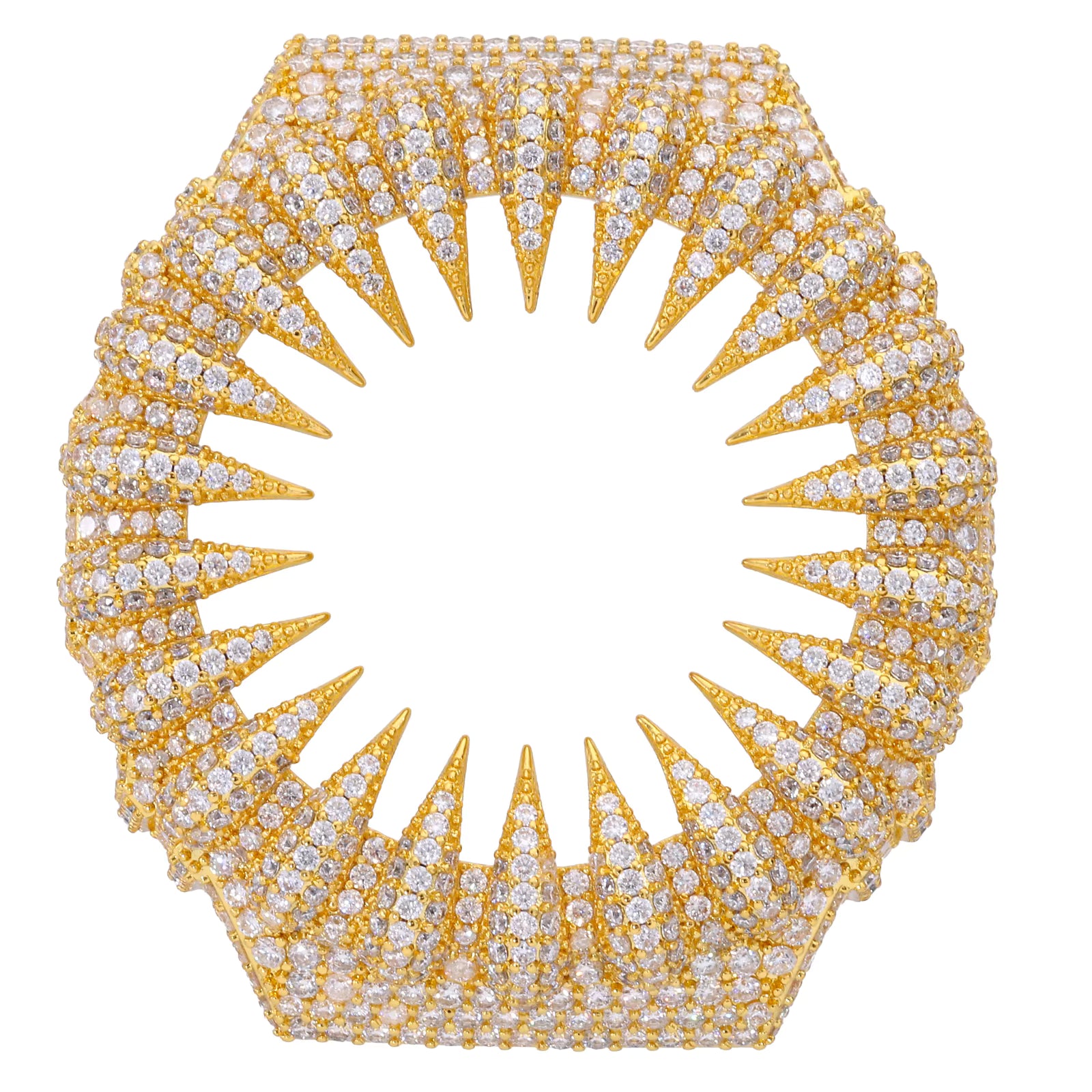 VVS Moissanite Iced-Out Claw Watch Bezel for GM2100 & GA2100 | 10K Gold Finish