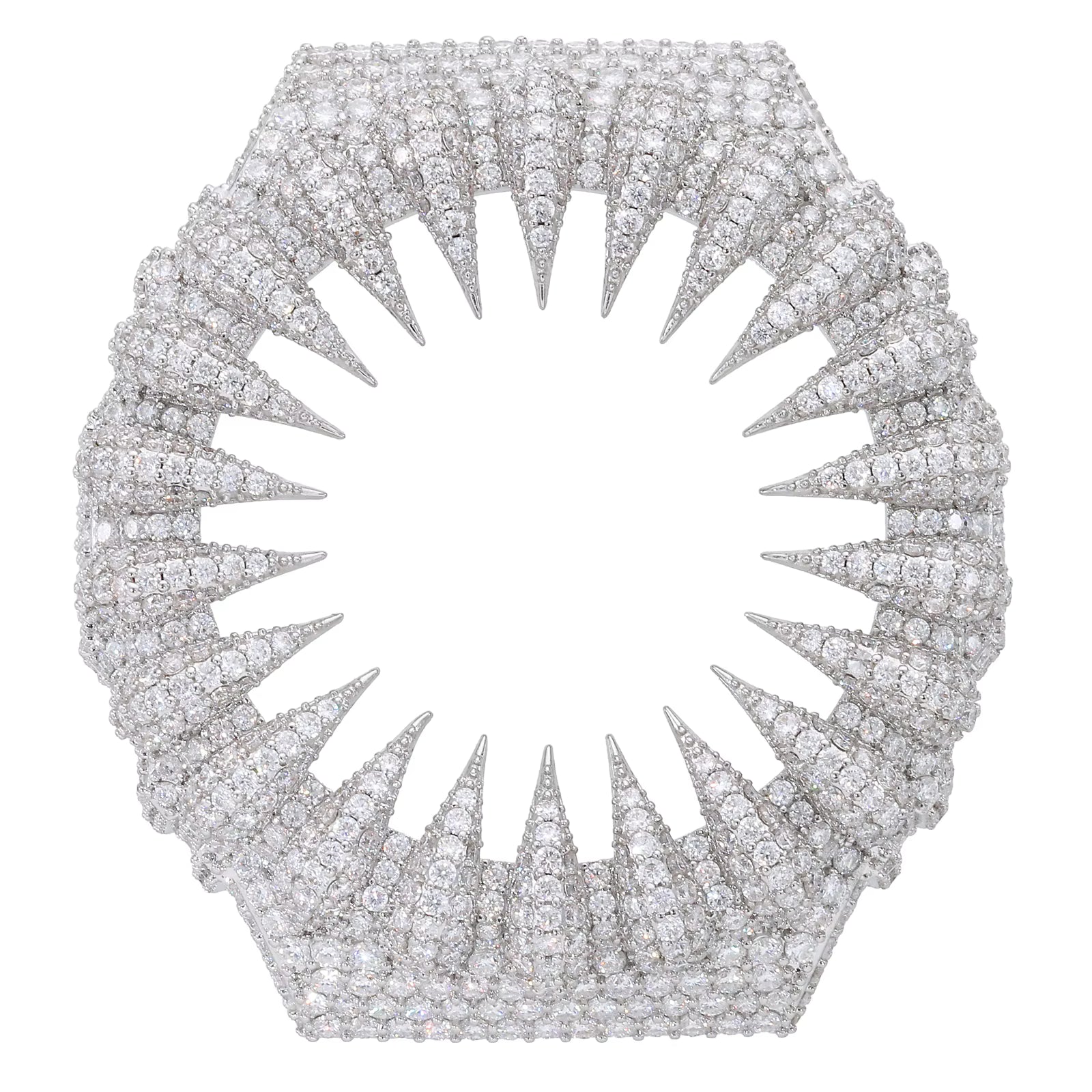 VVS Moissanite Iced-Out Claw Watch Bezel for GM2100 & GA2100 | 10K Gold Finish