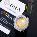 VVS Moissanite Iced-Out Thorn Watch Bezel for GM2100 & GA2100 | 10K Gold Finish