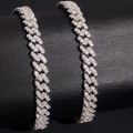 925 Sterling Silver 6mm Iced-Out Miami Cuban Bracelet | GRA Certified Moissanite