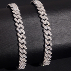 925 Sterling Silver 6mm Iced-Out Miami Cuban Bracelet | GRA Certified Moissanite