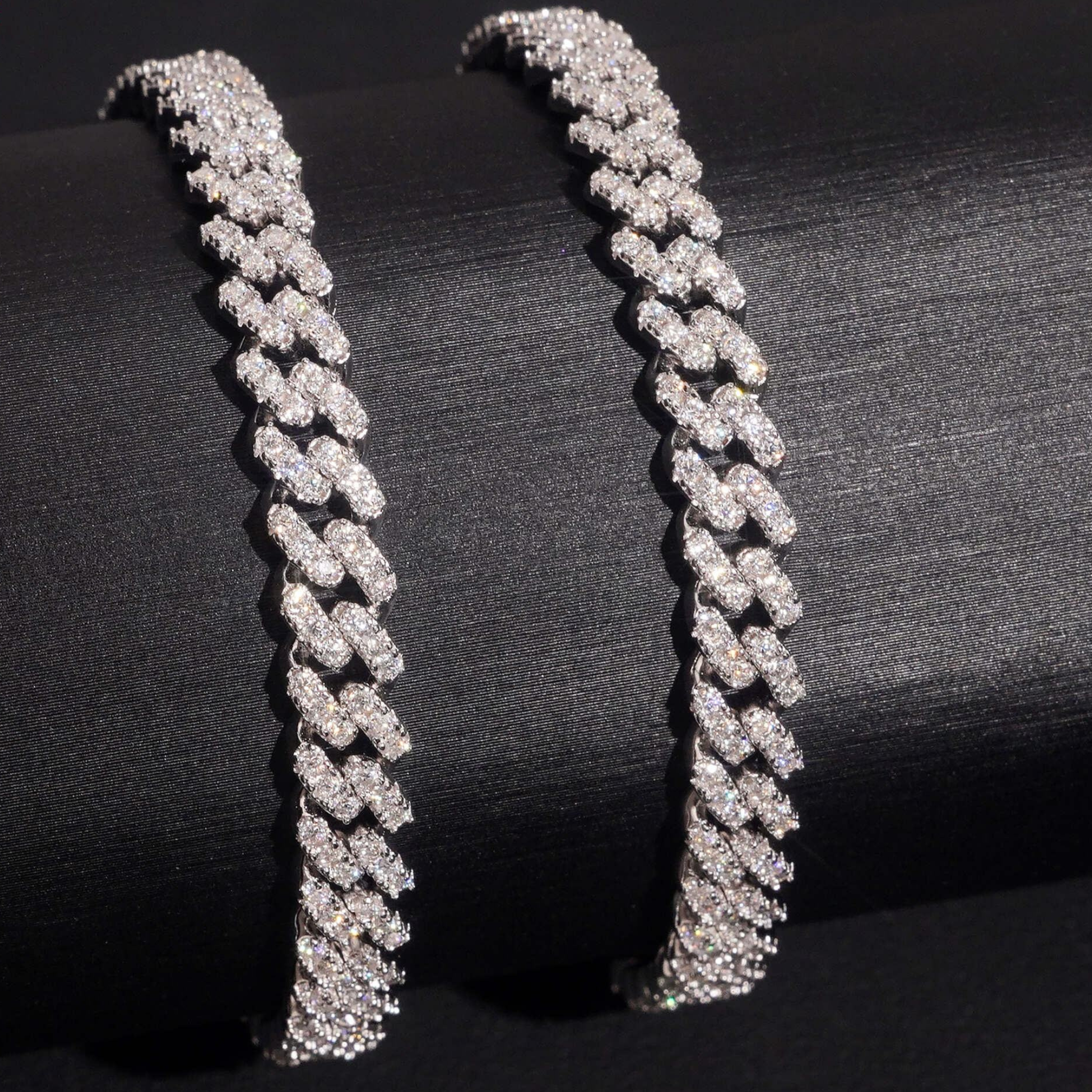 925 Sterling Silver 6mm Iced-Out Miami Cuban Bracelet | GRA Certified Moissanite