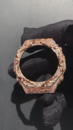 VVS Moissanite Iced-Out AK-47 Watch Bezel – Silver & Rose Gold for GM2100 & GA2100