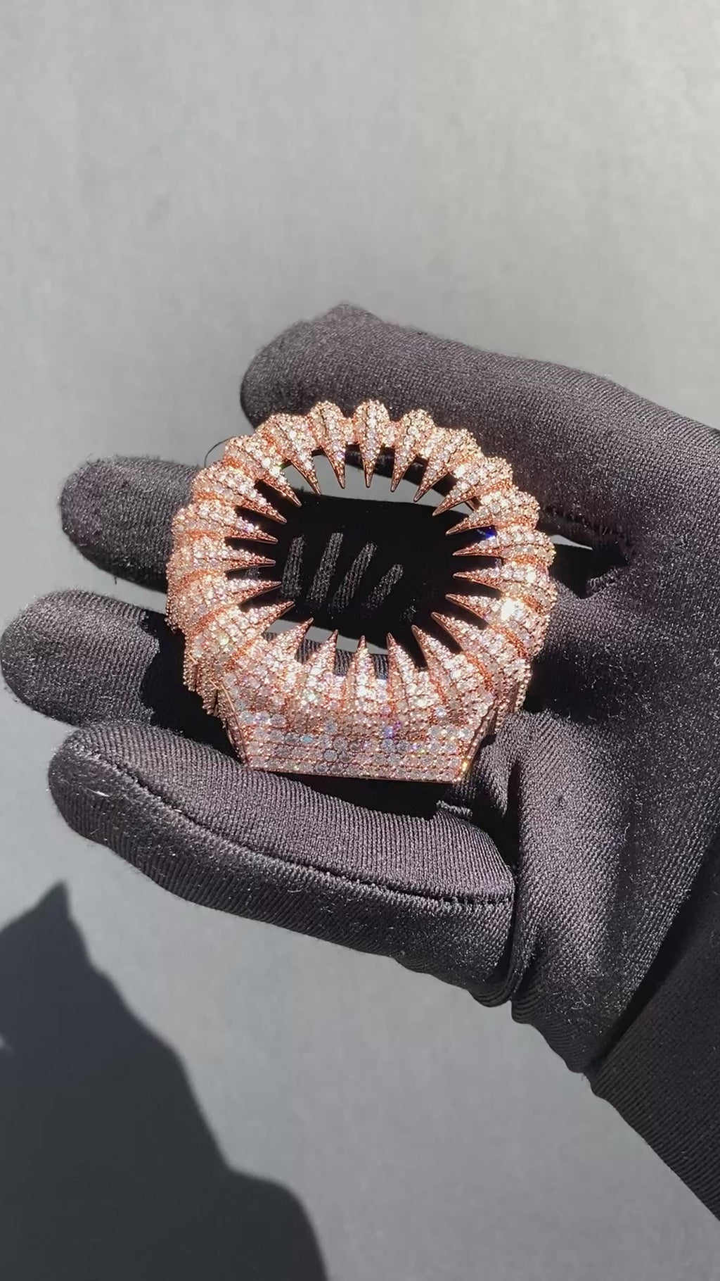 VVS Moissanite Rose Gold Iced-Out Claw Watch Bezel for GM2100 & GA2100