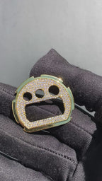 VVS Moissanite Gold Iced-Out Inner Watch Bezel for Dw6900